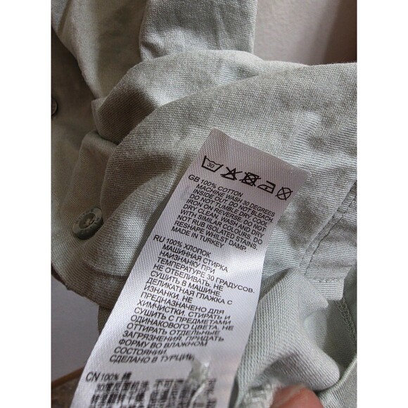 Reiss Mens Caspa Shirt Light Green Egyptian Cotton Mens Size M Camp Cuban Collar - Picture 4 of 6